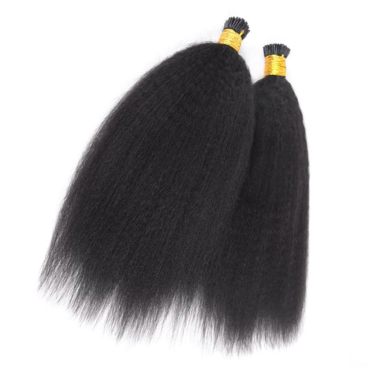 I-Tip Kinky Straight Extensions