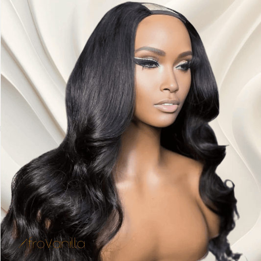 Extension de perruque ondulée en U